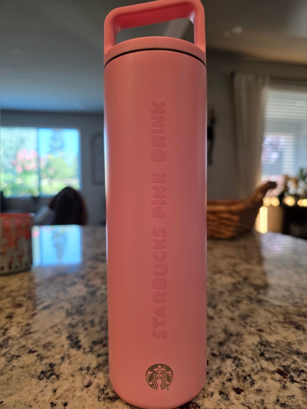 Starbucks Pink Drink Stainless Bottle with Handle